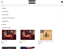 Tablet Screenshot of humphrysflag.com
